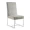 Manhattan Comfort Element Velvet Dining Chair in Steel DC030-ST - alternate 1